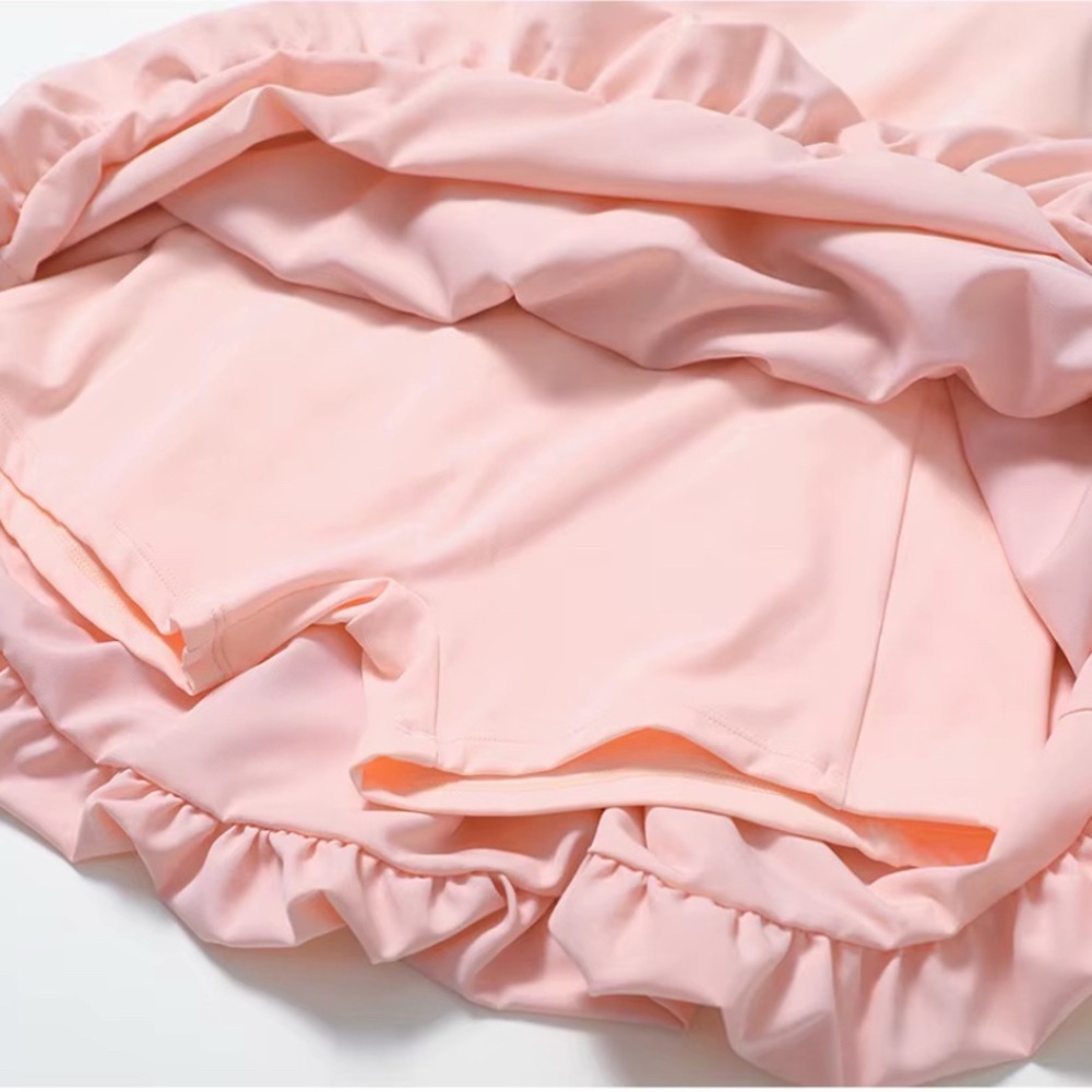 Pink Athletic Bubble Skirt Outfit - Picture 4 of 7